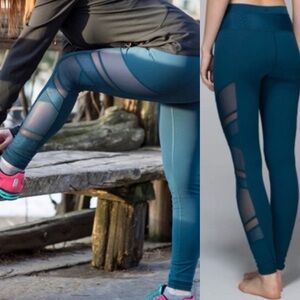 LULULEMON *rare* Just Breathe mesh Pant Alberta lake size 4